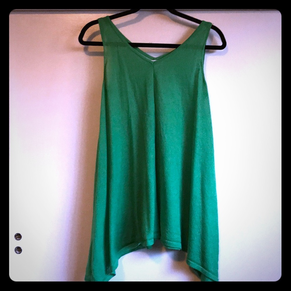 Green tunic top